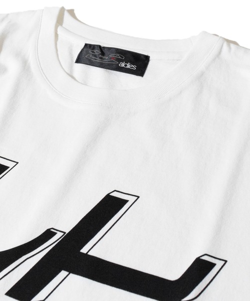 ALDIES(アールディーズ)の「Parttime Big T / パートタイムビッグT(Tシャツ/カットソー・メンズ・ネイビー/グリーン/ホワイト×ブラック/ホワイト×レッド・FREE)」の8枚目の写真