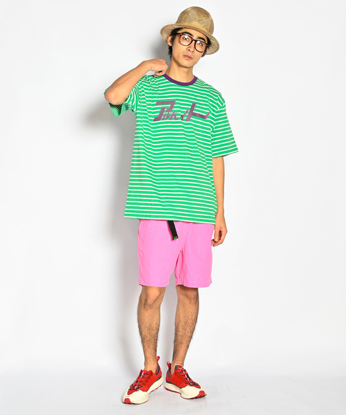 ALDIES(アールディーズ)の「Parttime Big T / パートタイムビッグT(Tシャツ/カットソー・メンズ・ネイビー/グリーン/ホワイト×ブラック/ホワイト×レッド・FREE)」の11枚目の写真