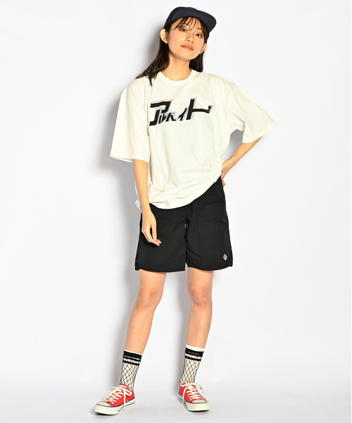 ALDIES(アールディーズ)の「Parttime Big T / パートタイムビッグT(Tシャツ/カットソー・メンズ・ネイビー/グリーン/ホワイト×ブラック/ホワイト×レッド・FREE)」の18枚目の写真