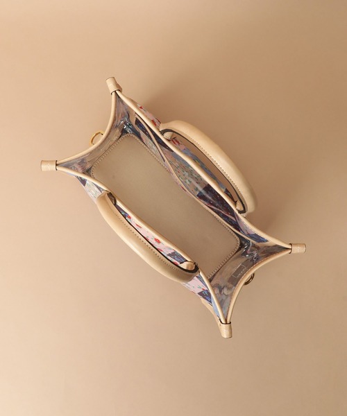 Samantha Thavasa（サマンサタバサ）の「フラワーパッチワーク チュールトートバッグ 小サイズ（トートバッグ・レディース・ブラウン/ラベンダー・FREE）」の6枚目の写真