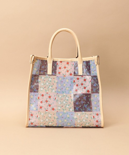 Samantha Thavasa（サマンサタバサ）の「フラワーパッチワーク チュールトートバッグ 小サイズ（トートバッグ・レディース・ブラウン/ラベンダー・FREE）」の16枚目の写真