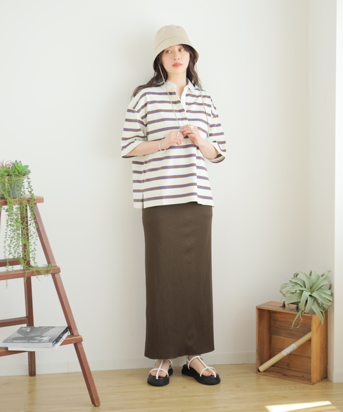 セール】マルチボーダーラガーシャツ（Tシャツ/カットソー）｜SLOBE