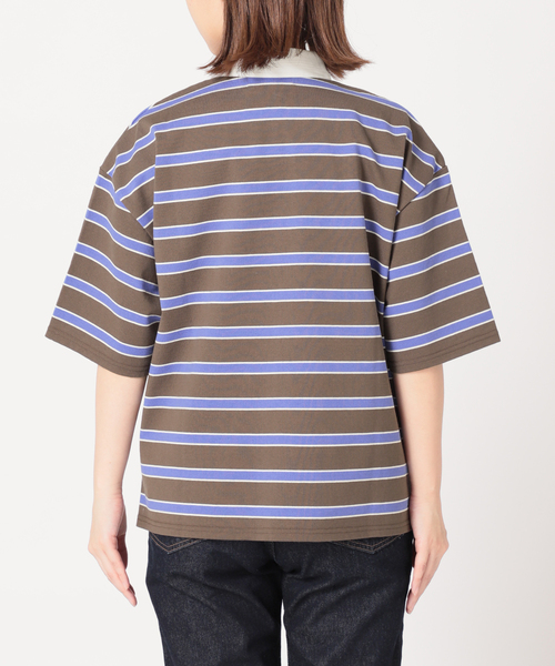 SLOBE IENA(スローブイエナ)の「マルチボーダーラガーシャツ(Tシャツ/カットソー・レディース・ナチュラル/ブラウン・FREE)」の15枚目の写真