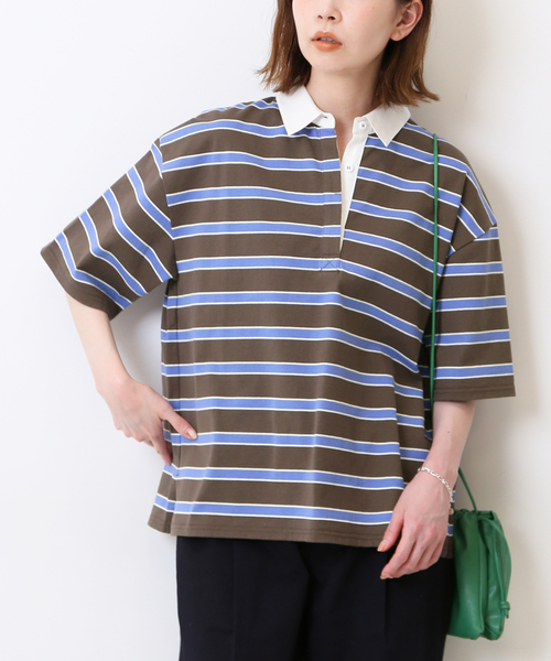 セール】マルチボーダーラガーシャツ（Tシャツ/カットソー）｜SLOBE