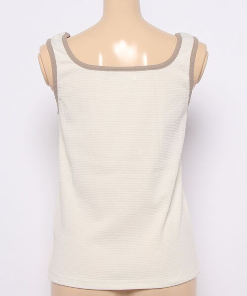 ehka sopo（エヘカソポ）の「花柄／無地アソートタンクトップ（タンクトップ・レディース・イエロー/ブルー/グリーン/キナリ・ﾌﾘ-）」の9枚目の写真