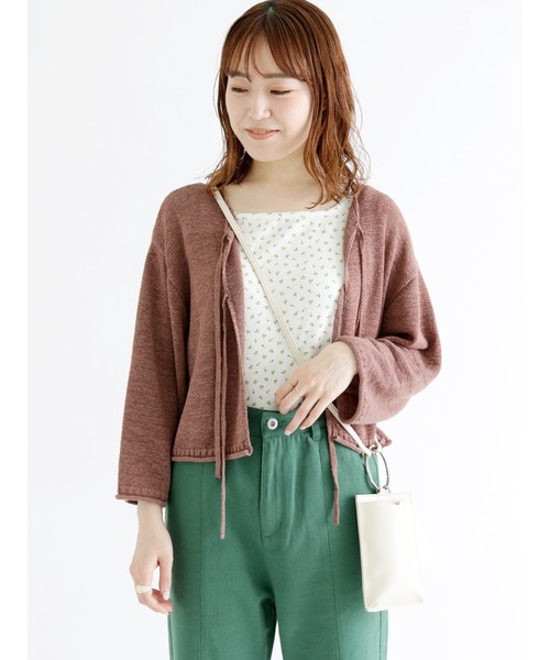 ehka sopo（エヘカソポ）の「花柄／無地アソートタンクトップ（タンクトップ・レディース・イエロー/ブルー/グリーン/キナリ・ﾌﾘ-）」の8枚目の写真