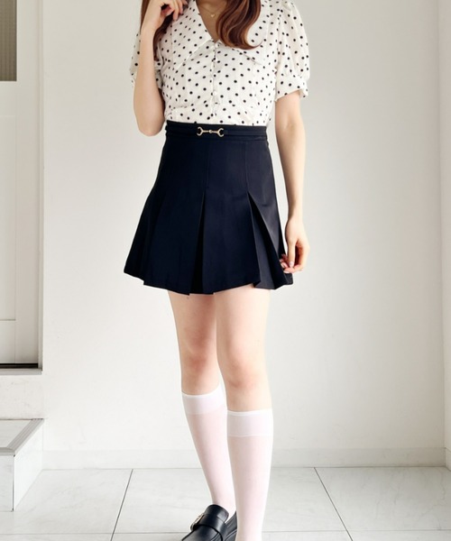Loueme(ルエム)の「ホースビットプリーツスカート(その他パンツ・レディース・ホワイト/ブラック・S/M)」の10枚目の写真