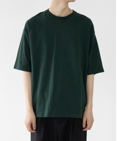 koe(コエ)の「【ユニセックス】ヘビーウェイトコットンTEE*(Tシャツ/カットソー・レディース・ライトブルー/チャコールグレー/ブラック/ベージュ/ラベンダー/グリーン/オフホワイト/カーキ・XL/M/L)」の1枚目の写真