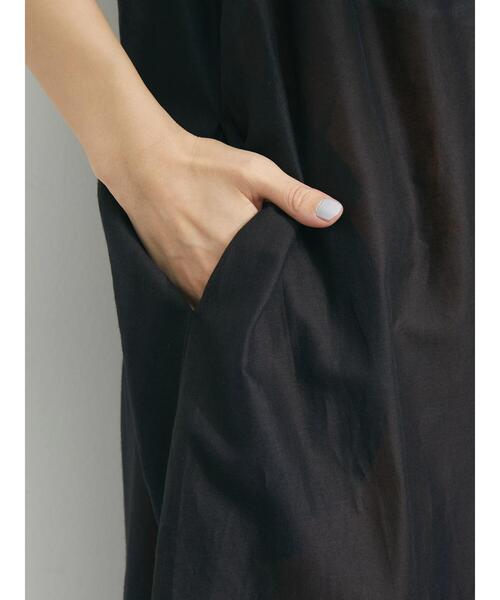 Green　Parks（グリーンパークス）の「インド綿 ボイルノースリーブワンピース（ワンピース・レディース・ブラック/ターコイズブルー/グレイッシュベージュ・FREE）」の18枚目の写真