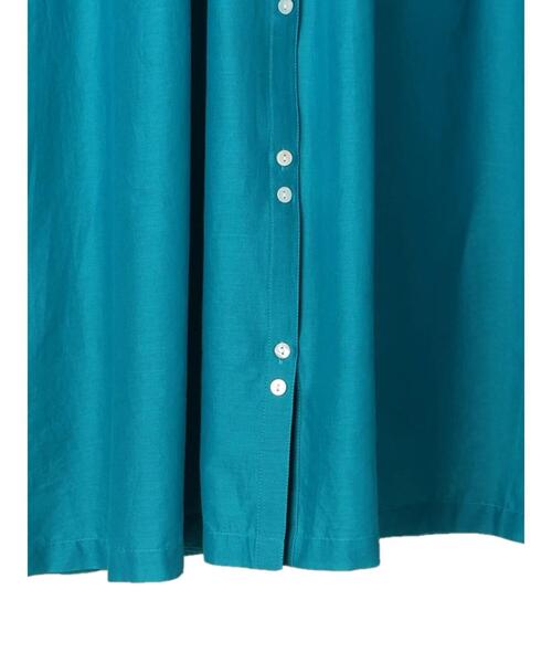 Green　Parks（グリーンパークス）の「インド綿 ボイルノースリーブワンピース（ワンピース・レディース・ブラック/ターコイズブルー/グレイッシュベージュ・FREE）」の10枚目の写真