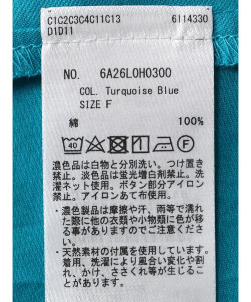 Green　Parks（グリーンパークス）の「インド綿 ボイルノースリーブワンピース（ワンピース・レディース・ブラック/ターコイズブルー/グレイッシュベージュ・FREE）」の9枚目の写真