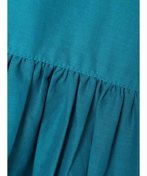 Green　Parks（グリーンパークス）の「インド綿 ボイルノースリーブワンピース（ワンピース・レディース・ブラック/ターコイズブルー/グレイッシュベージュ・FREE）」の7枚目の写真