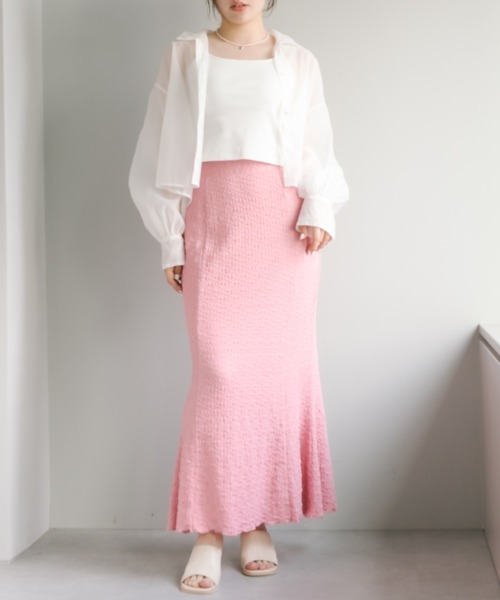 OLIVE des OLIVE（オリーブデオリーブ）の「フラワーレースマーメイドスカート（スカート・レディース・オフホワイト/ピンク/ブラック・FREE）」の15枚目の写真