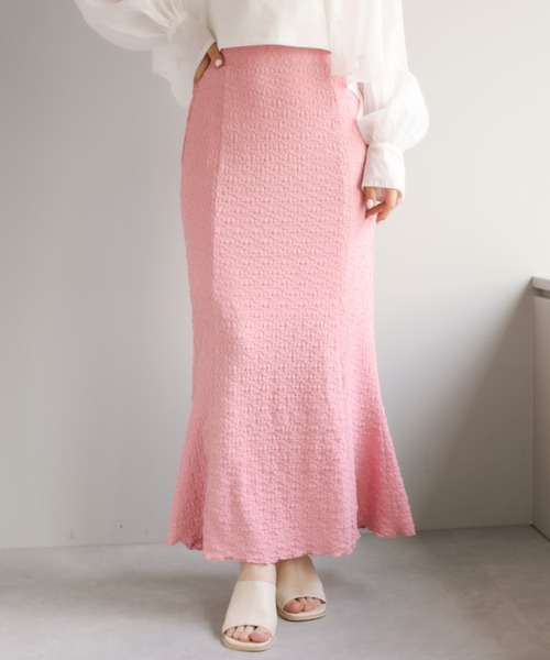 OLIVE des OLIVE（オリーブデオリーブ）の「フラワーレースマーメイドスカート（スカート・レディース・オフホワイト/ピンク/ブラック・FREE）」の18枚目の写真