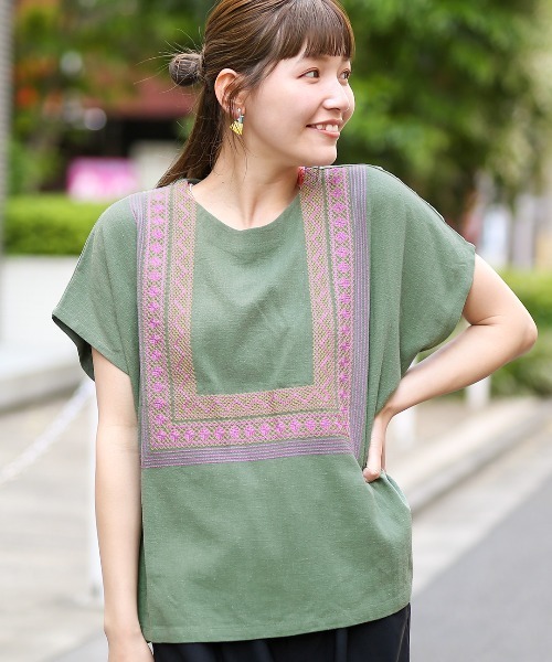 セール イスモ刺繍プルオーバー Tシャツ カットソー チチカカ チチカカ のファッション通販 Zozotown