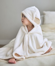 CROSSPLUS ONLINE（クロスプラスオンライン）の「アニマルバスローブ フード付き 吸水速乾 ふんわり やわらか 肌ざわりやさしい マイクロファイバー（おくるみ）」