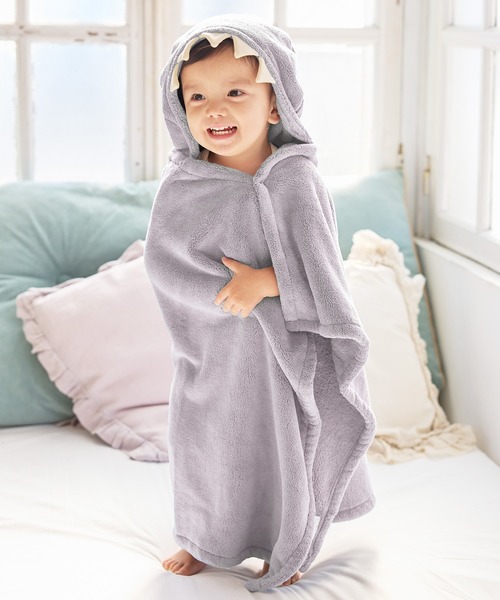 にかわ　Mサイズ Rosemadame おくるみ アニマルバスローブ フード付き 吸水速乾