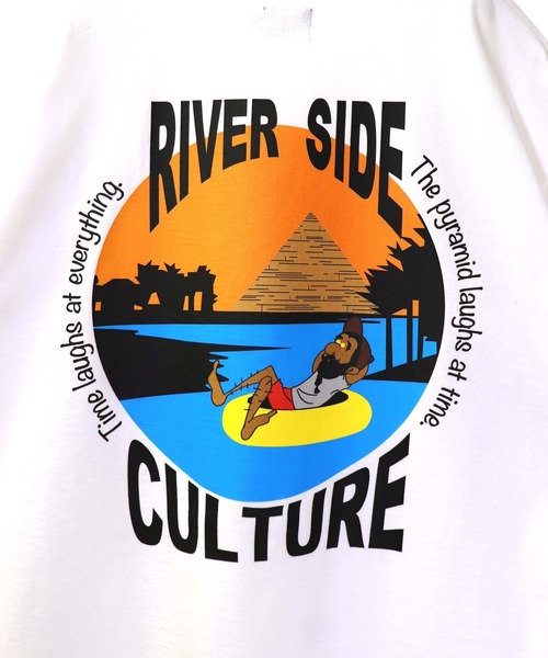 RIVER SIDE CULTURE(リバーサイドカルチャー)の「RIVERSIDECLUTURE / ナイル川エジプト文明 Tシャツ (M4)(Tシャツ/カットソー・キッズ・ブラック/スモークピンク/ホワイト・120cm/150cm/100cm/110cm/140cm/130cm/160cm)」の7枚目の写真
