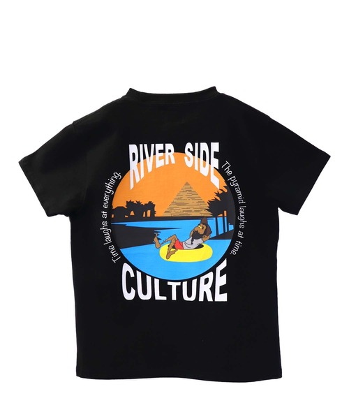 RIVER SIDE CULTURE(リバーサイドカルチャー)の「RIVERSIDECLUTURE / ナイル川エジプト文明 Tシャツ (M4)(Tシャツ/カットソー・キッズ・ブラック/スモークピンク/ホワイト・120cm/150cm/100cm/110cm/140cm/130cm/160cm)」の10枚目の写真