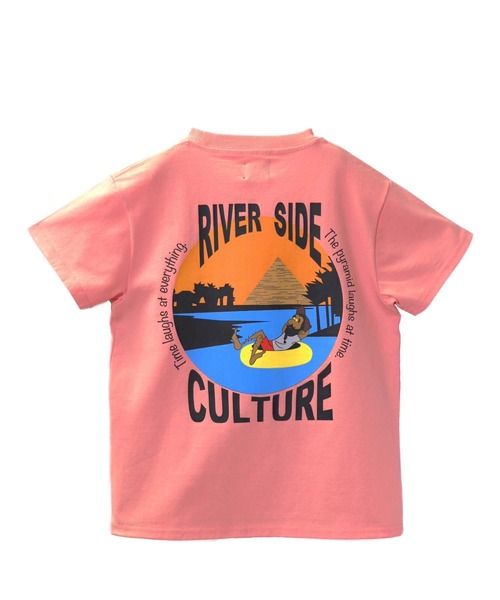 RIVER SIDE CULTURE(リバーサイドカルチャー)の「RIVERSIDECLUTURE / ナイル川エジプト文明 Tシャツ (M4)(Tシャツ/カットソー・キッズ・ブラック/スモークピンク/ホワイト・120cm/150cm/100cm/110cm/140cm/130cm/160cm)」の14枚目の写真