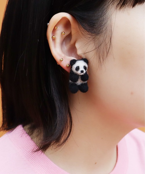 didizizi（ディディジジ）の「フェルトパンダとコアラ ピアス