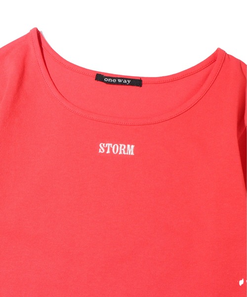 one way（ワンウェイ）の「シンプルショートTシャツ（Tシャツ/カットソー・レディース・ホワイト/ブラック/レッド・FREE）」の5枚目の写真