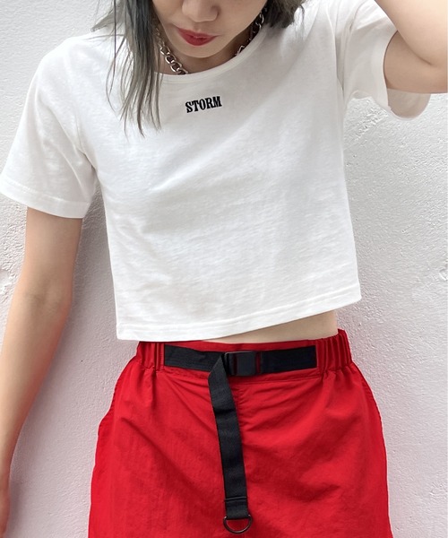 one way（ワンウェイ）の「シンプルショートTシャツ（Tシャツ/カットソー・レディース・ホワイト/ブラック/レッド・FREE）」の13枚目の写真