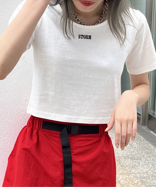 one way（ワンウェイ）の「シンプルショートTシャツ（Tシャツ/カットソー・レディース・ホワイト/ブラック/レッド・FREE）」の14枚目の写真