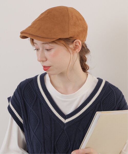 DOUBLE NAME(ダブルネーム)の「B&B スエードハンチングハット(B)(ハンチング/ベレー帽・レディース・ブラック/ブラウン/キャメル/グレイッシュベージュ・FREE)」の9枚目の写真