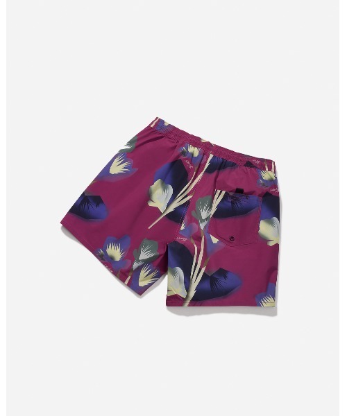 Saturdays NYC(サタデーズ ニューヨークシティ )の「Timothy Jungle Floral Print Swim Short(水着・メンズ・ブラック/パープル/キナリ・S/M/L/X-SMALL/XL)」の9枚目の写真
