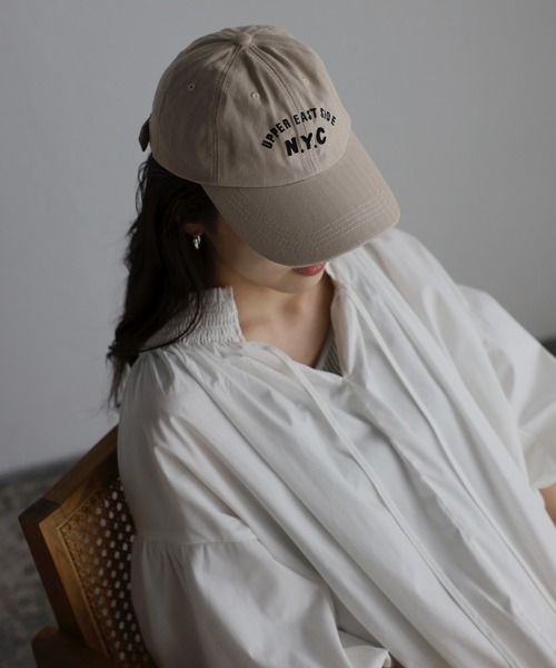 Bonjour Sagan（ボンジュールサガン）の「コットンロゴキャップ（キャップ・レディース・ベージュ/ネイビー・FREE）」の17枚目の写真