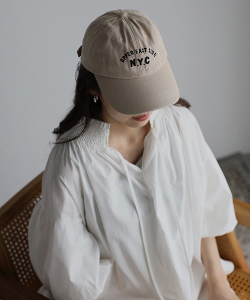 Bonjour Sagan（ボンジュールサガン）の「コットンロゴキャップ（キャップ・レディース・ベージュ/ネイビー・FREE）」の15枚目の写真