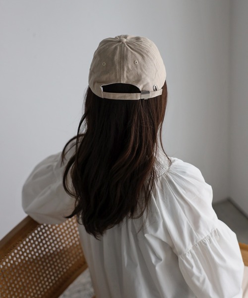 Bonjour Sagan（ボンジュールサガン）の「コットンロゴキャップ（キャップ・レディース・ベージュ/ネイビー・FREE）」の5枚目の写真