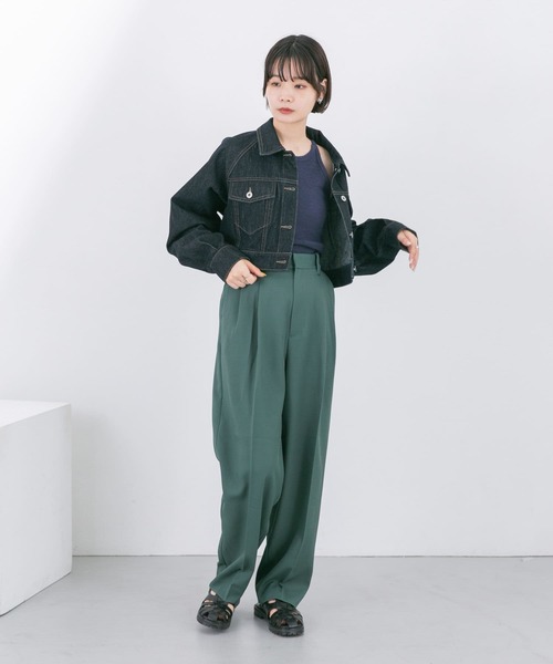 KBF（ケイビーエフ）の「アメリカンスリーブリブタンクトップ（タンクトップ・レディース・ベージュ/ネイビー/オフホワイト/カーキ・ONE）」の11枚目の写真