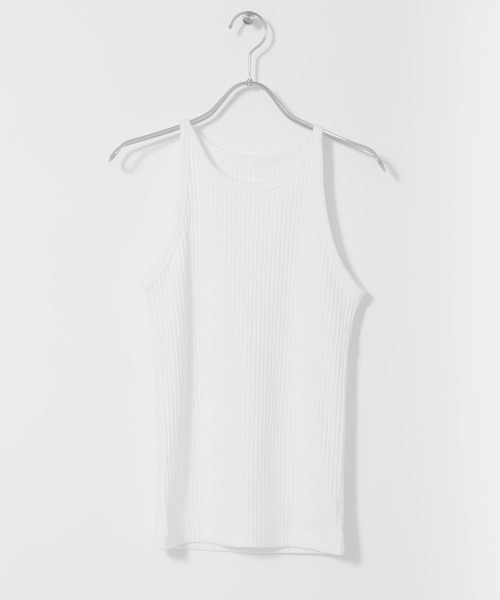 KBF（ケイビーエフ）の「アメリカンスリーブリブタンクトップ（タンクトップ・レディース・ベージュ/ネイビー/オフホワイト/カーキ・ONE）」の8枚目の写真
