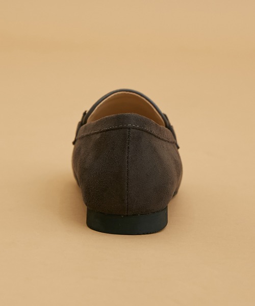 ROPE' PICNIC（ロペピクニック）の「ROPE' PICNIC PASSAGE byHARUTA/リサイクルスエードフラットローファー（ローファー・レディース・チャコールグレー/ブラック/ネイビー/ブラウン系その他2・23.5cm/24.5cm/23.0cm/24.0cm）」の6枚目の写真