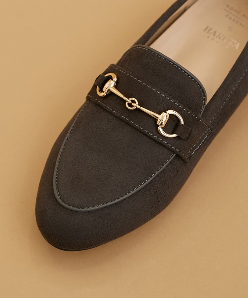 ROPE' PICNIC（ロペピクニック）の「ROPE' PICNIC PASSAGE byHARUTA/リサイクルスエードフラットローファー（ローファー・レディース・チャコールグレー/ブラック/ネイビー/ブラウン系その他2・23.5cm/24.5cm/23.0cm/24.0cm）」の9枚目の写真