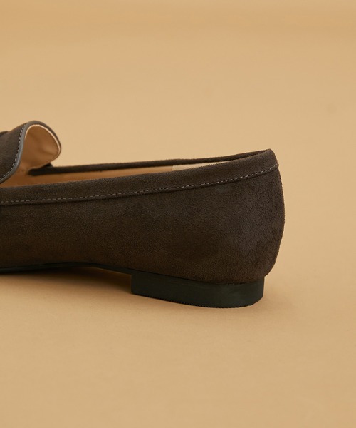 ROPE' PICNIC（ロペピクニック）の「ROPE' PICNIC PASSAGE byHARUTA/リサイクルスエードフラットローファー（ローファー・レディース・チャコールグレー/ブラック/ネイビー/ブラウン系その他2・23.5cm/24.5cm/23.0cm/24.0cm）」の7枚目の写真