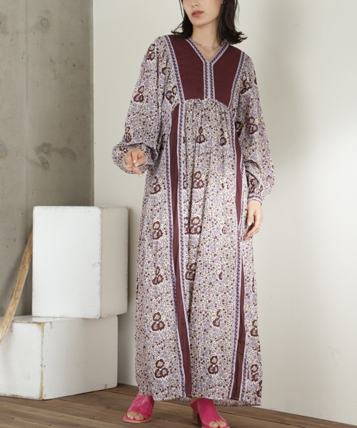 ne Quittez pas ヌキテパ ワンピース刺繍花柄エスニック