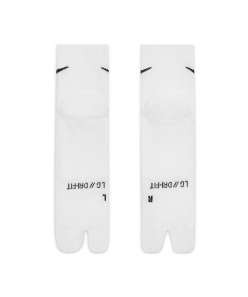 NIKE（ナイキ）の「ナイキ エブリデイ プラス ライトウェイト アンクル スプリットトゥ ソックス / Nike Everyday Plus Lightweight Ankle Split-Toe Socks（ソックス/靴下・メンズ・ホワイト/ブラック・23-25/21-23/25-27/27-29）」の4枚目の写真