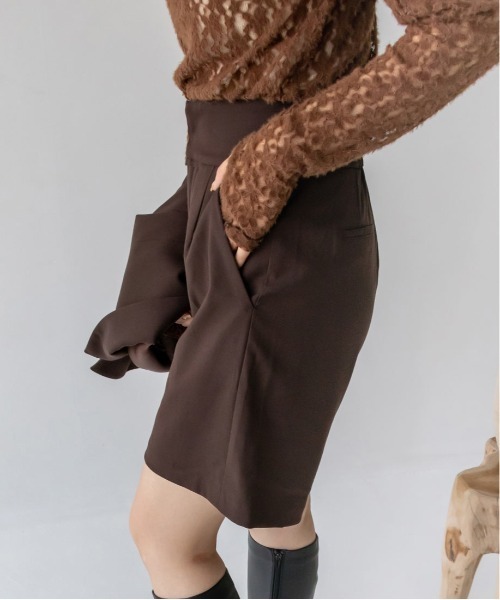 RANDA(ランダ)の「ハイウエストショートパンツ(その他パンツ・レディース・ブラック/ベージュ/ブラウン・0/1)」の7枚目の写真