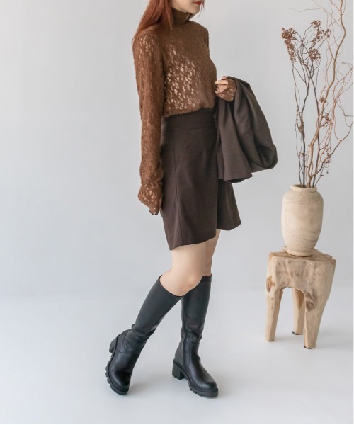 RANDA(ランダ)の「ハイウエストショートパンツ(その他パンツ・レディース・ブラック/ベージュ/ブラウン・0/1)」の9枚目の写真