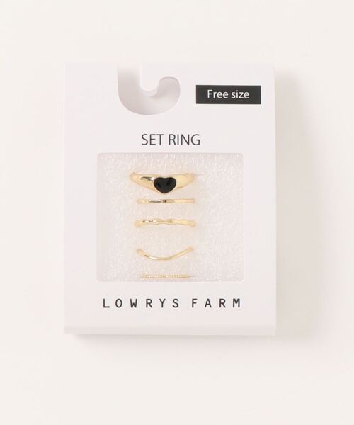LOWRYS FARM(ローリーズファーム)の「5SETリング 163827(リング・レディース・ゴールド系その他/ゴールド系その他2/ゴールド・FREE)」の2枚目の写真