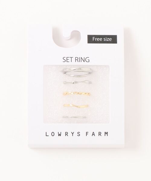 LOWRYS FARM(ローリーズファーム)の「5SETリング 163827(リング・レディース・ゴールド系その他/ゴールド系その他2/ゴールド・FREE)」の1枚目の写真