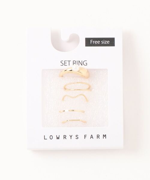 LOWRYS FARM(ローリーズファーム)の「5SETリング 163827(リング・レディース・ゴールド系その他/ゴールド系その他2/ゴールド・FREE)」の3枚目の写真