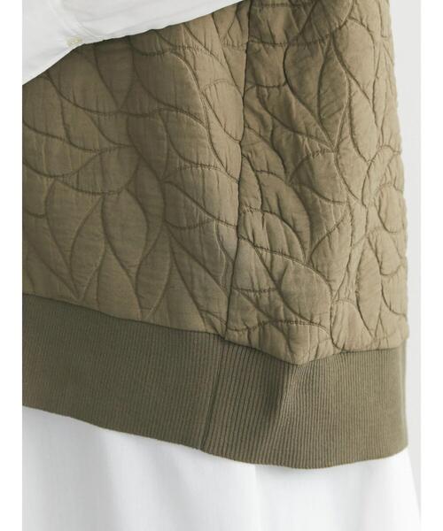 Green　Parks（グリーンパークス）の「変形キルトベスト（ベスト・レディース・ブラック/カーキ/ホワイト系その他2・FREE）」の16枚目の写真