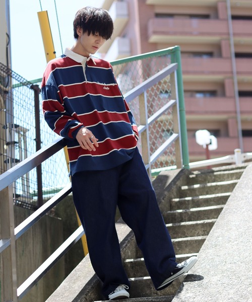 SITRY（シトリー）の「waist shirring wide Chinos/ウエストシャーリング ワイド チノパンツ（チノパンツ・メンズ・ブラック系その他/ライトインディゴブルー/ワンウォッシュ/ブルー/ブラック/グリーン/ブラウン/ホワイト・M/L）」の22枚目の写真