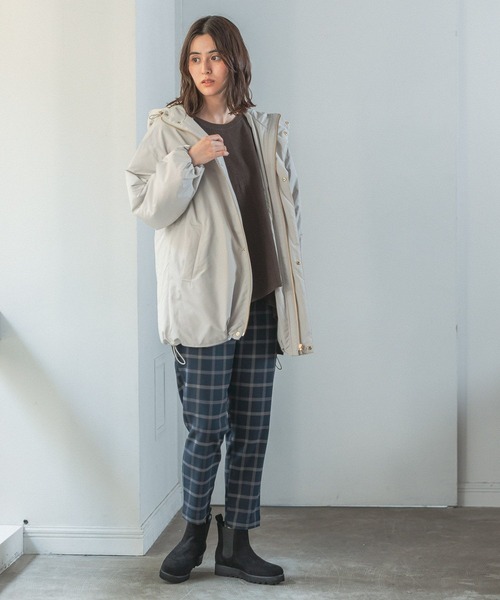 LEPSIM（レプシィム）の「【6つの嬉しい機能付き】ハタラク7DAYSチェックテーパードパンツ 2022冬　288382（スラックス・レディース・オフホワイト/ブラウン/ネイビー・X-LARGE/SMALL/MEDIUM/LARGE/X-SMALL）」の9枚目の写真