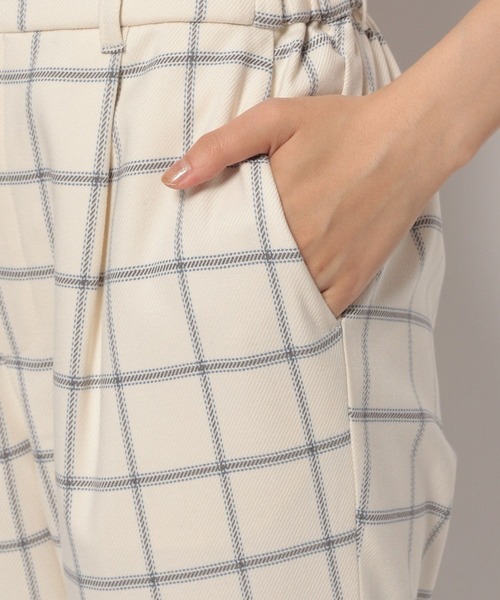 LEPSIM（レプシィム）の「【6つの嬉しい機能付き】ハタラク7DAYSチェックテーパードパンツ 2022冬　288382（スラックス・レディース・オフホワイト/ブラウン/ネイビー・X-LARGE/SMALL/MEDIUM/LARGE/X-SMALL）」の14枚目の写真