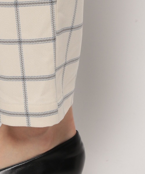 LEPSIM（レプシィム）の「【6つの嬉しい機能付き】ハタラク7DAYSチェックテーパードパンツ 2022冬　288382（スラックス・レディース・オフホワイト/ブラウン/ネイビー・X-LARGE/SMALL/MEDIUM/LARGE/X-SMALL）」の15枚目の写真